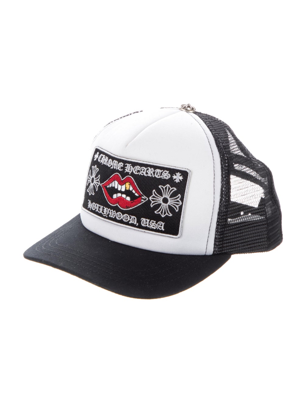 Chrome hearts CH Hollywood trucker hat black/white