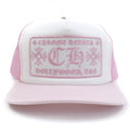 Chrome Hearts CH Hollywood Trucker Hat Pink/White