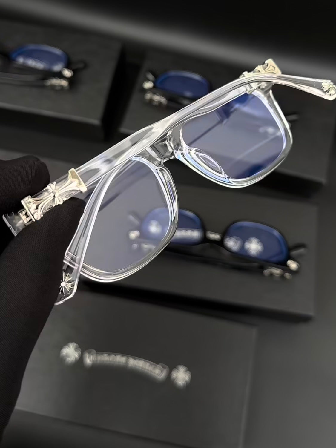 Chrome hearts transparent/silver