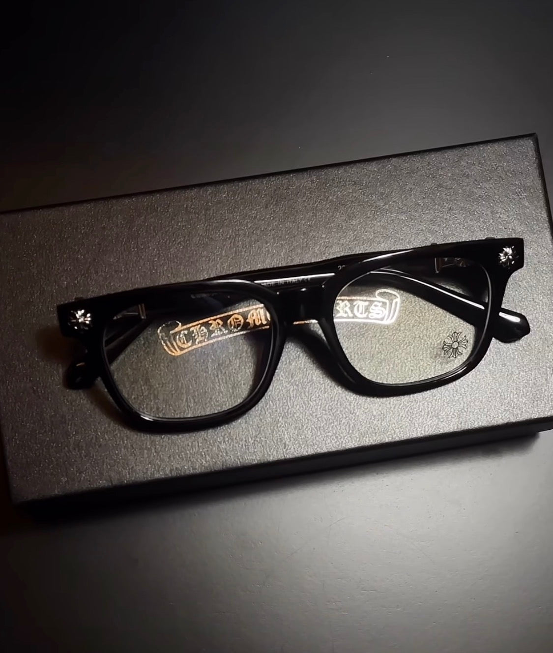 Chrome hearts glasses black/silver