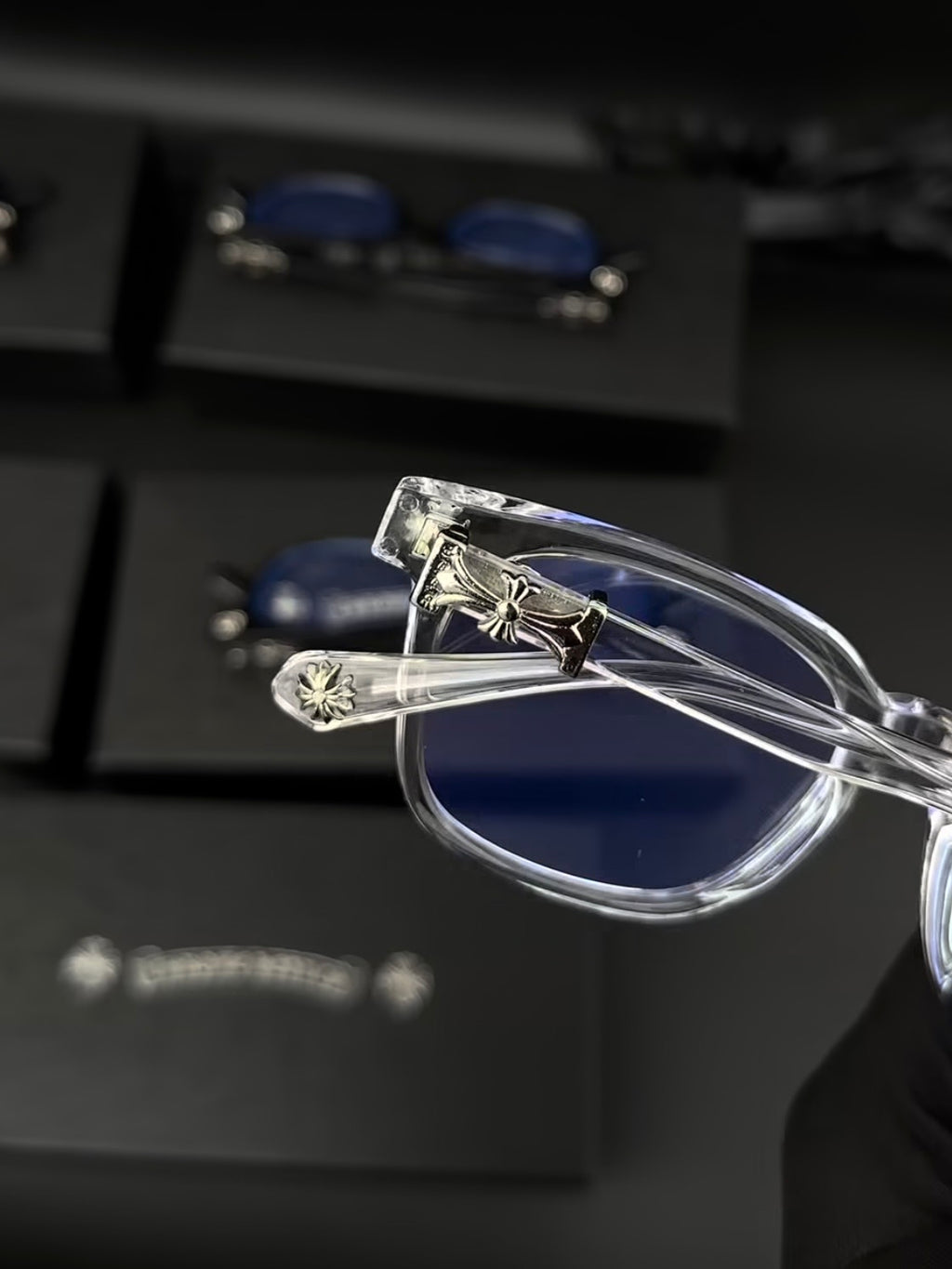 Chrome hearts transparent/silver