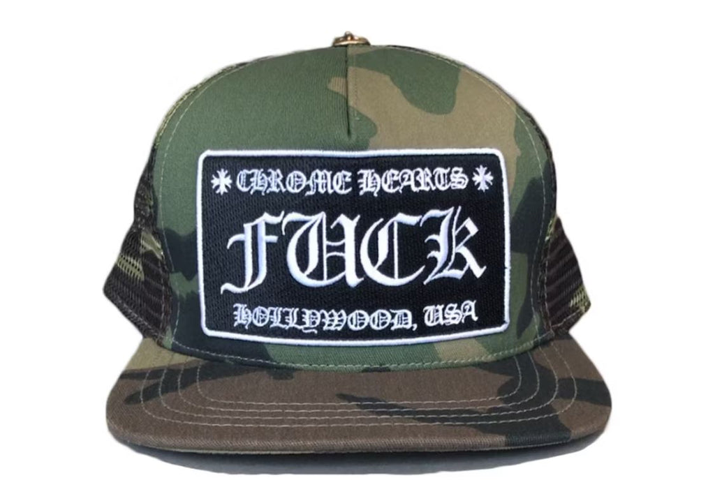 Chrome Hearts CH Hollywood Trucker Hat black/black