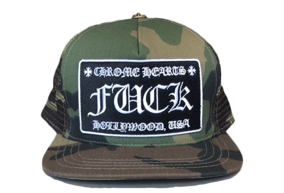 Chrome Hearts CH Hollywood Trucker Hat black/black