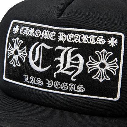 Chrome Hearts CH Hollywood Trucker Hat black/black